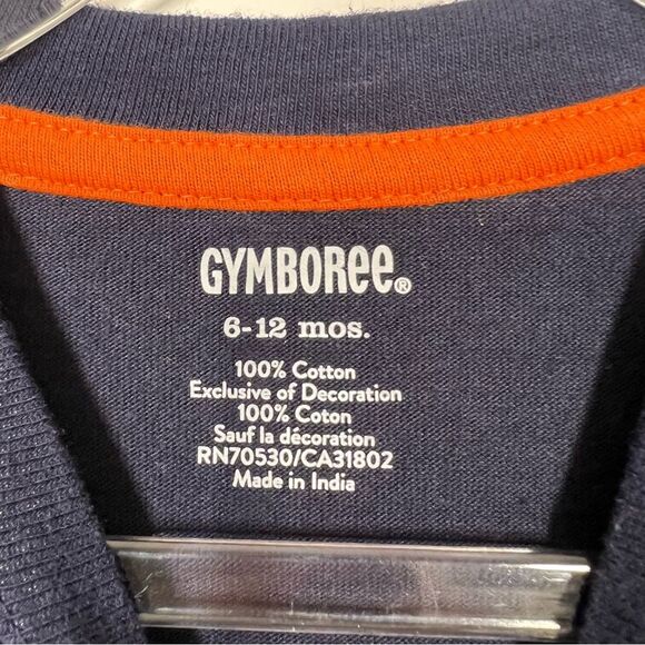 Gymboree Boys Size 9-12 Months NWT Blue Halloween Skeleton Long Sleeve T-Shirt - Picture 4 of 8